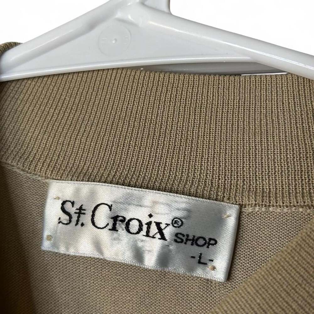 Vintage 1990s St. Croix Shop Men’s Size L Luxury Casual Solid Lightweight Mock N